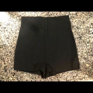 Black High Waisted Shorts
